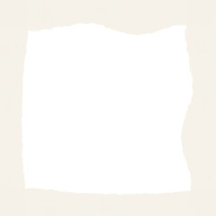 Obraz premium A torn piece of black paper on a white background