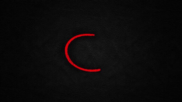 Minimalist red curved line on a dark textured background, offering a versatile graphic element for contemporary design and digital projects