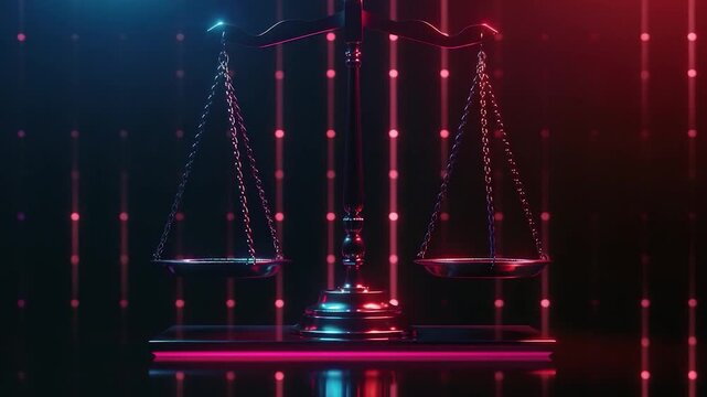 Video A pair of scales resting on a table surface