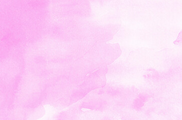 Fototapeta premium Pink watercolor winter background texture.