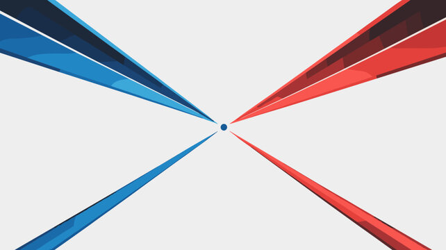 Minimalist clock icon with electric blue beam hands - for futuristic design