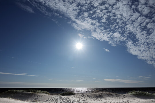 Baltic sea coast at Liepaja, Latvia.