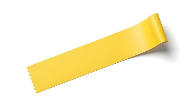 Yellow Sticker Paper Tape High Quality Isolated Design Element