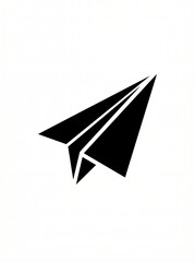 Simple paper airplane icon for creative concepts © Rasel