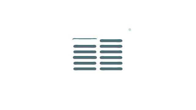 Blue vent illustration on White Background, a design element