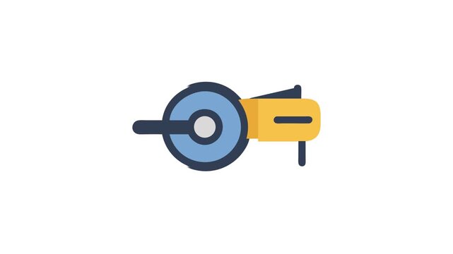 Angle grinder power tool vector illustration on White Background
