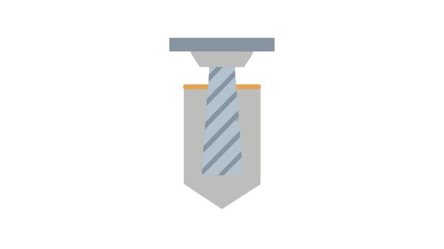 Conceptual tie design isolated on White Background simplicity