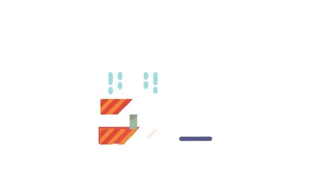 Water leak issue flat design style illustration vector image