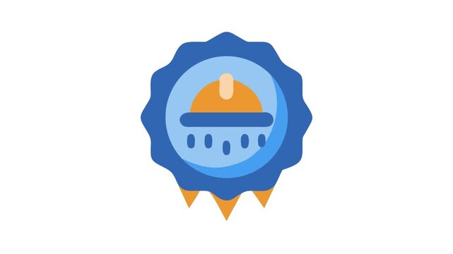 Safety certification badge icon symbolizing assurance and compliance