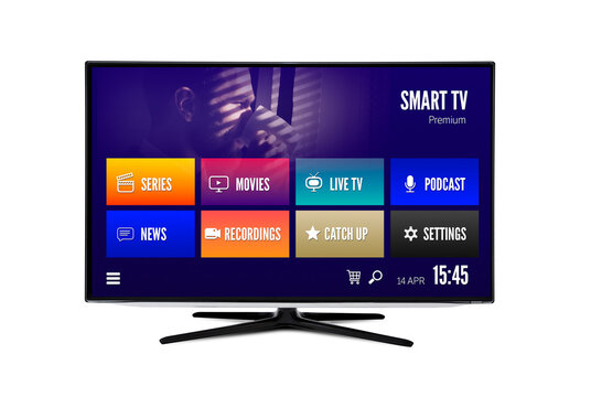 VOD multimedia TV streaming concept