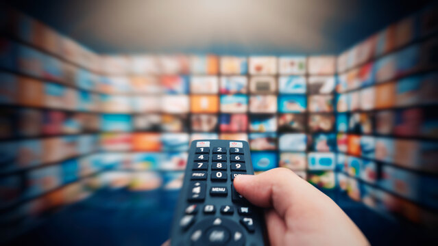 VOD multimedia TV streaming concept