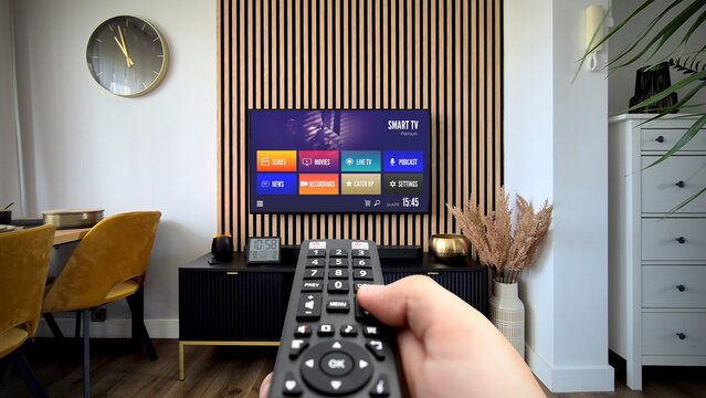 VOD multimedia TV streaming concept