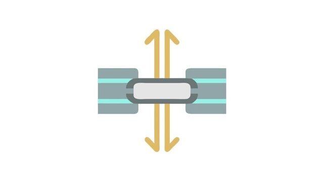 Abstract data flow concept with arrows on White Background