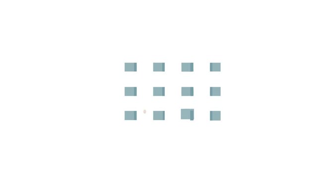 Simple orange wooden fence with gray rails illustration