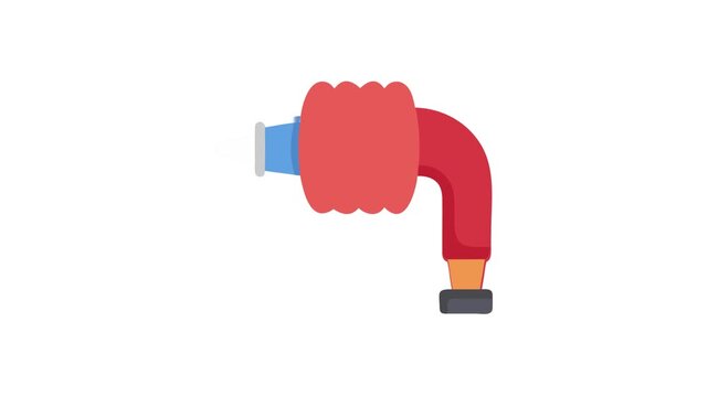 Stylized tattoo machine illustration on solid White Background vector