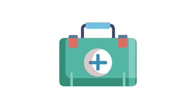 Vector first aid kit on White Background