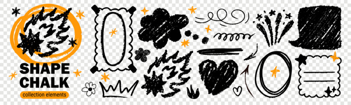 Icon background draw with line kid scribble for texture crayon pencil.