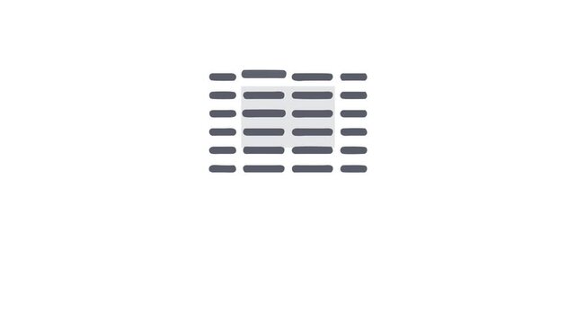 Flat design icon showing a data storage device