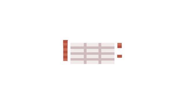 Flat vector of a simple brick wall window