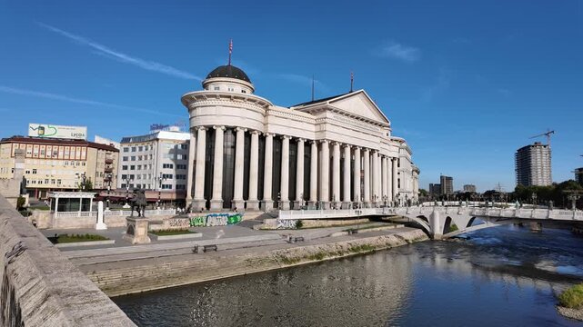 A view of Skopje, North Macedonia