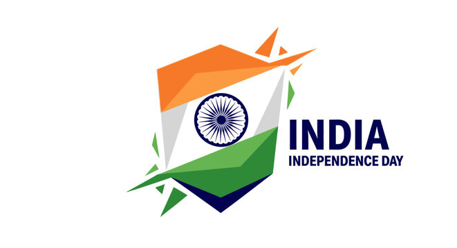 India Independence Day Celebration Logo.
