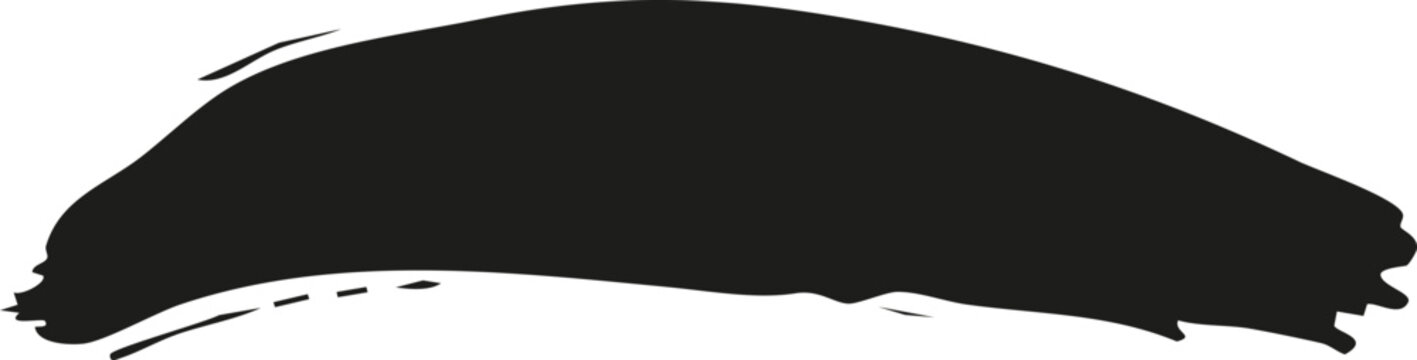 Abstract Liquid Blot Brush Stroke
