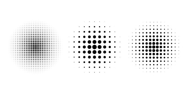 Dot Background, Halftone Texture, Gradient Dots Pattern