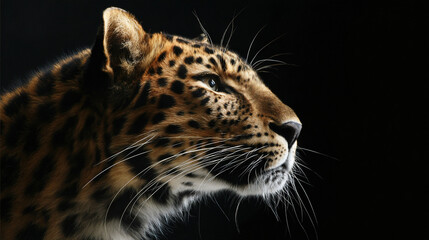 Fototapeta premium Close-Up Portrait of a Spotted Wild Cat