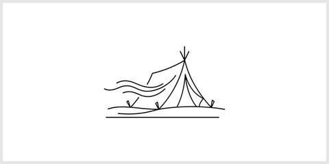 Tipi In Windy Weather © deart_logo