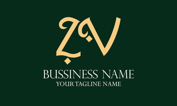 ZV Z zv initial logo | initial based abstract modern minimal creative logo, vector template image. luxury logotype logo, real estate homie logo. typography logo. initials logo