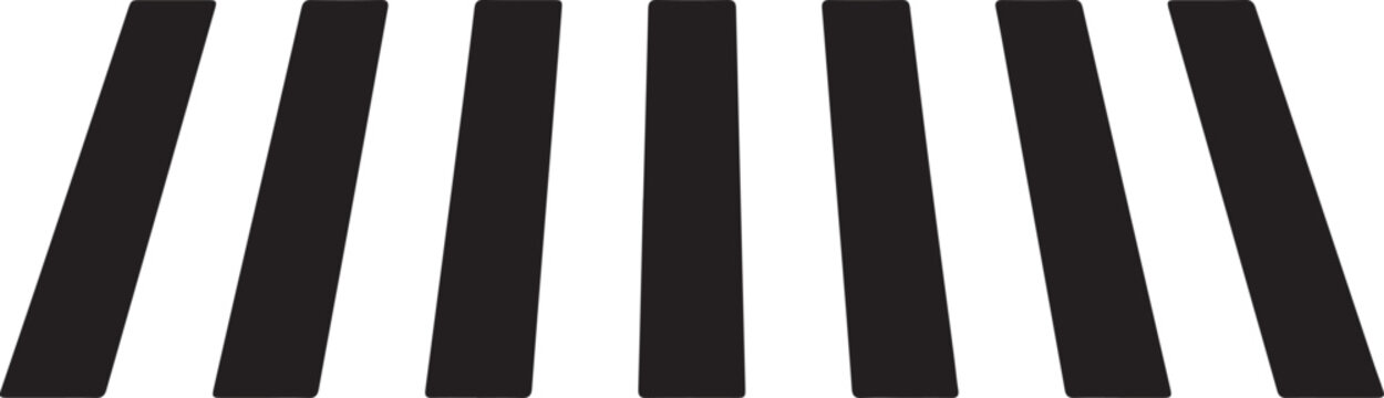 unique Pedestrian Zebra Crossing Road Icon