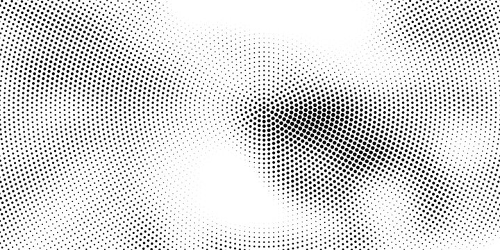 Comic dotted halftone fluid textured background. Half tone pixelated abstract texture for presentations, banners, comic design