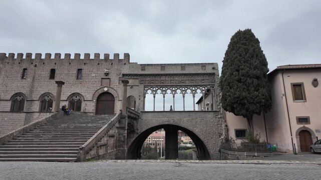 Papal Palace Palazzo Dei Papi In Viterbo Italy