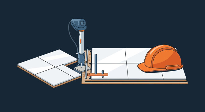 Construction Tools And Safety Gear: An Illustrative Depiction for Design and Architecture