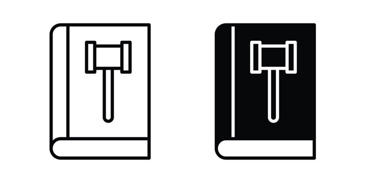 Code of conduct icon vector graphic clipart and line art style set