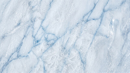 Natural blue white marble texture with an icy crystalline pattern © Itx Musa