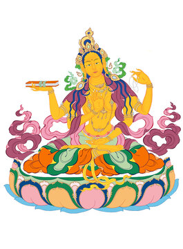 Prajnyaparamita buddhist traditional thangka