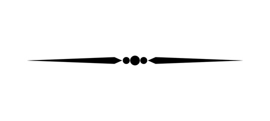 Elegant ornamental divider line with center dots © Pixrow