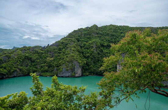 Emerald Lake Talay Nai on Ko Mae Ko Mu Ko Ang Thong National Marine Park thailand