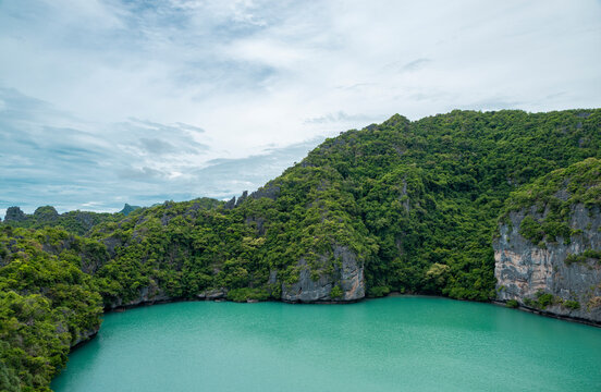 Emerald Lake Talay Nai on Ko Mae Ko Mu Ko Ang Thong National Marine Park thailand