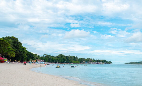 chaweng beach on koh samui island thailand