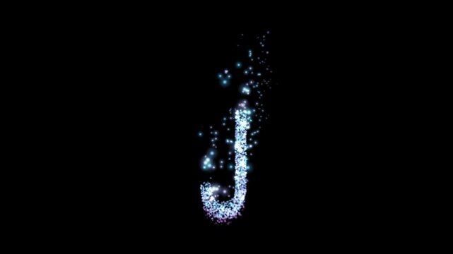 
Glowing blue particle letter J on transparent background

Bright blue particles forming letter J with sparkling motion and alpha channel for compositing


