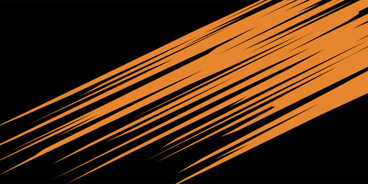 orange black brush Car sticker wrap pattern banner abstract sporty lines black orange color sport combination cover old simple art