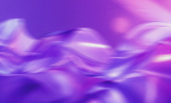 Fabric waves shimmer with a fluid purple texture that reflects light in elegant curves and soft ripples to provide a luxurious and calming aesthetic for high end branding projects.