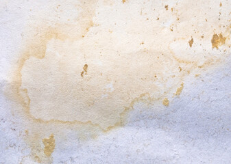 Naklejka premium Aged Stained Paper Texture with Yellow Water Spots, Vintage Parchment Background for Design and Journaling sketchbook