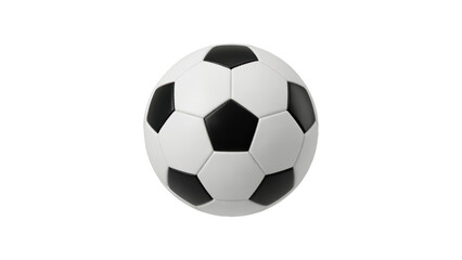 Fototapeta premium Classic Black and White Soccer Ball on Black Background