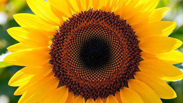 Closeup of a sunflower