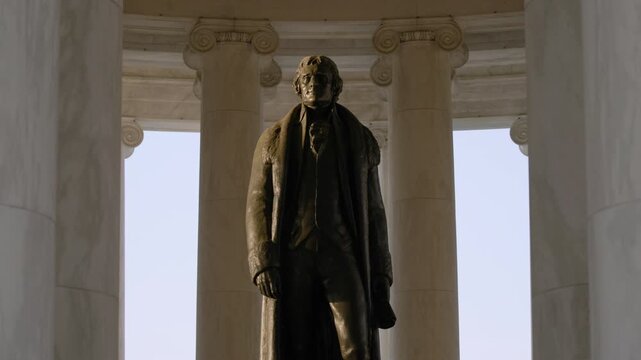 Thomas Jefferson Memorial Statue at Dawn