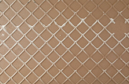 upside down ceramic tile surface for floor and kitchen, background and texture, design element