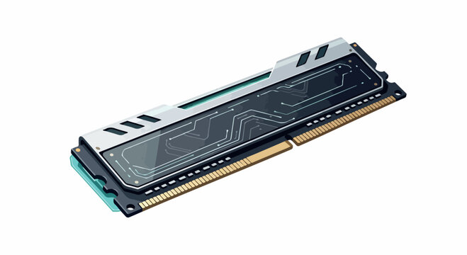 High-performance ram module with heat spreader for enhanced computer processing